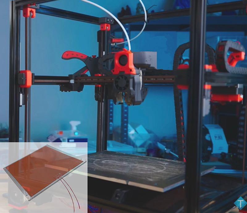 Silikonowe grzałki do podgrzewanych łóżek do drukarek 3D