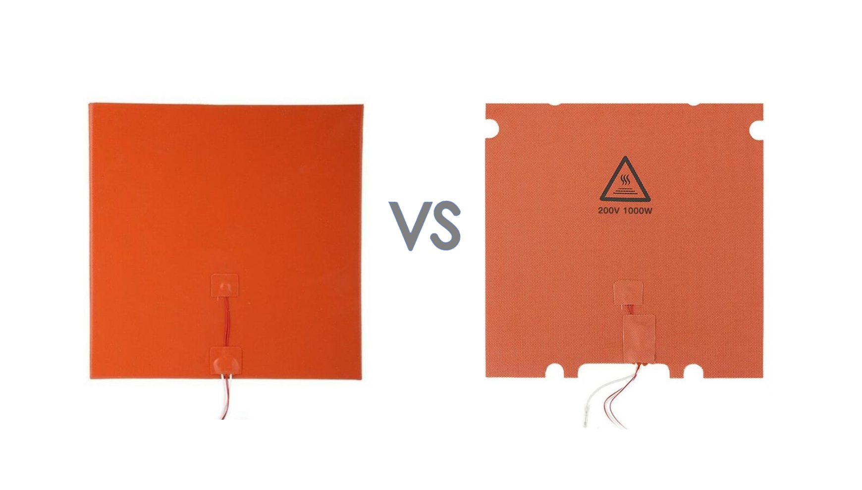 Standardowe a wysokotemperaturowe silikonowe grzejniki do druku 3D